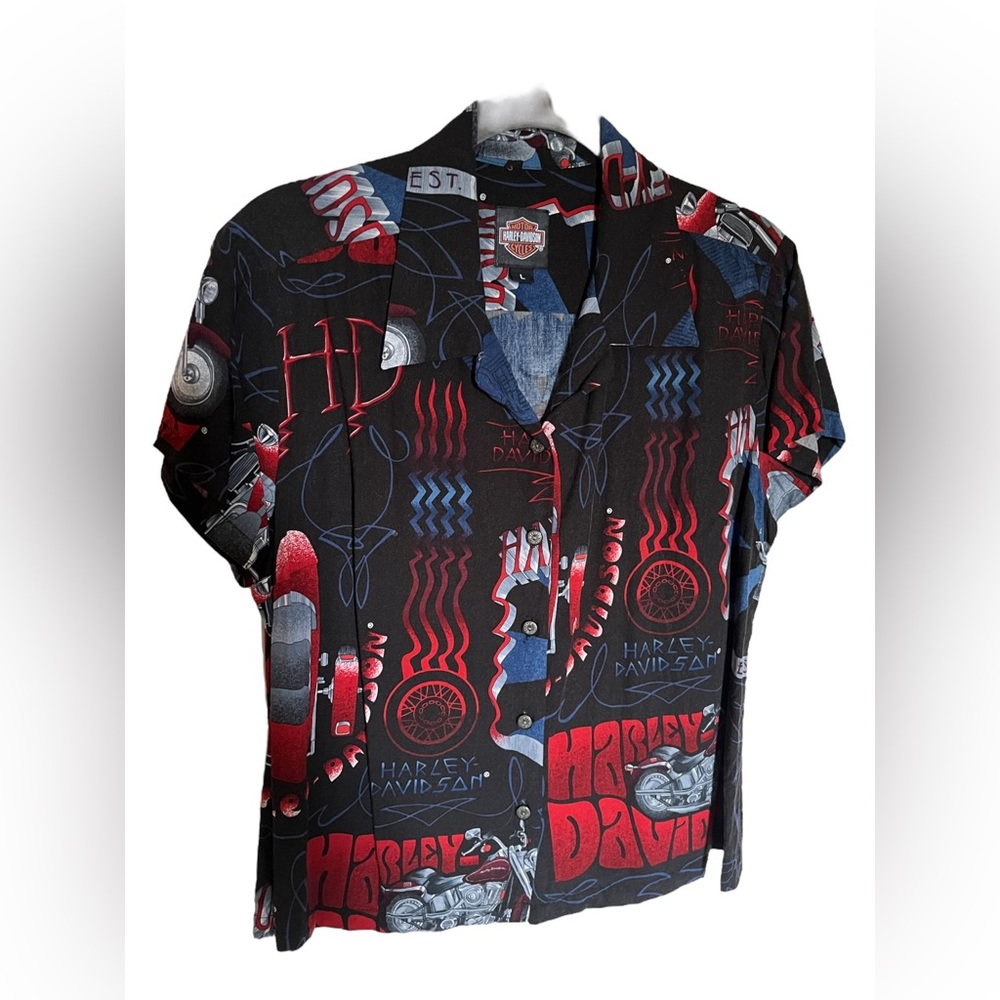 🔥🔥🔥Harley Davidson Graphic Blouse